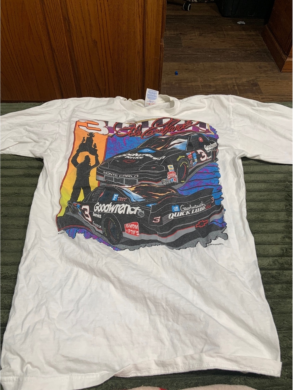 Dale Earnhardt Goodwrench Chevrolet Monte Carlo graphic T-shirt